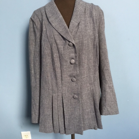 Allison Woods Jackets & Blazers - ***Allison Woods Pleated Blazer